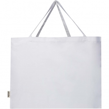 Logo trade promotional gift photo of: Odessa 220 g/m² GRS recycled cotton large tote bag